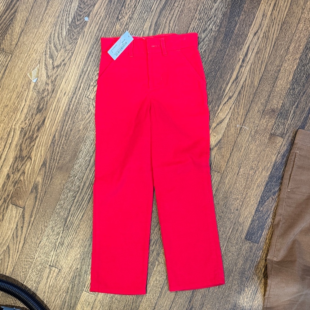 NWT Little English Red Corduroy Pants
